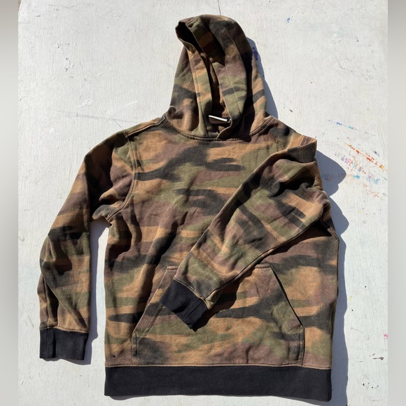 Kid's VANS Hoodie Multicolor Camo Logo M Streetwear Skate Modern Casual School - Picture 7 of 14
